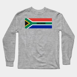 George City in South African Flag Long Sleeve T-Shirt